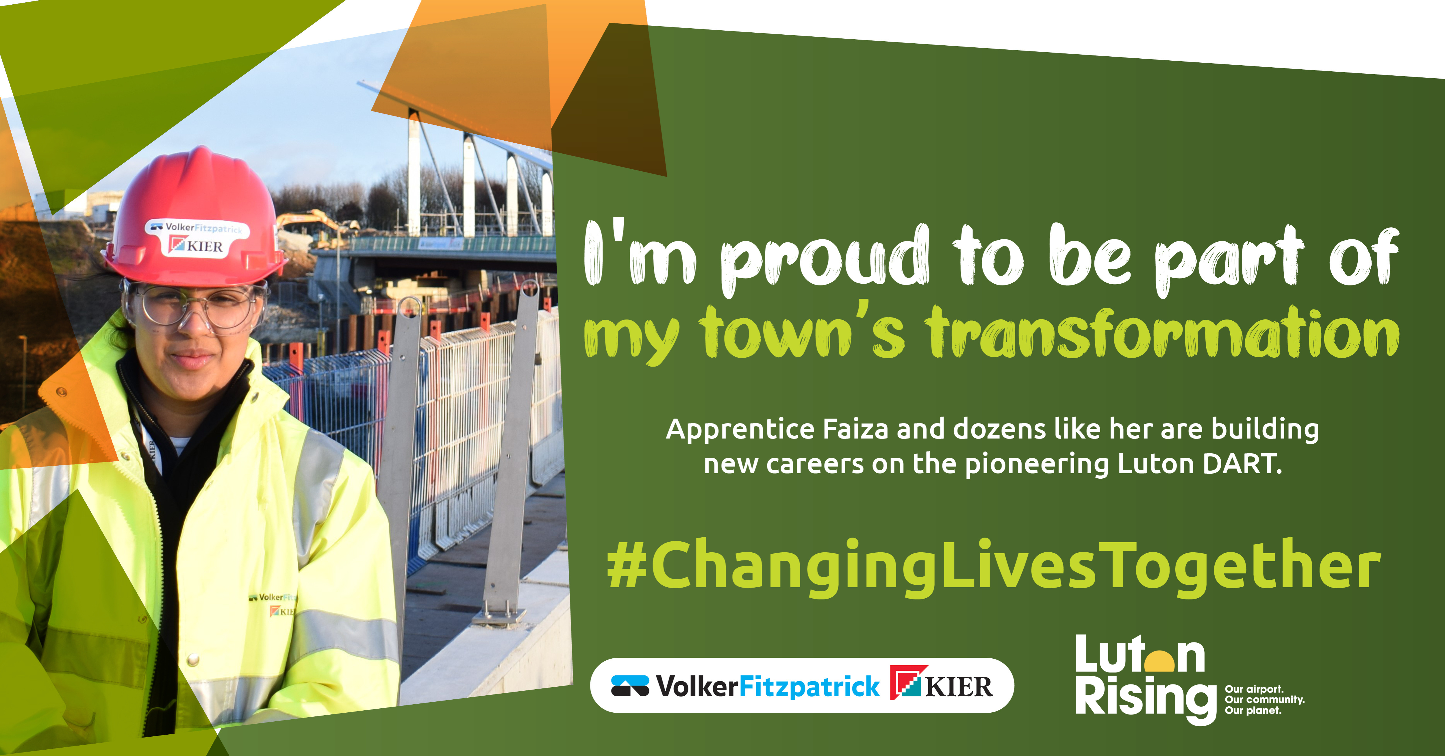 Luton DART apprenticeship recipient poster